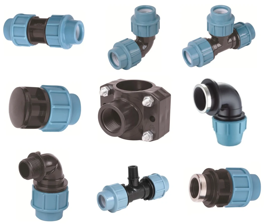 PP Reducing Reducer Tee PP Compression Irrigation Pipe Fittings (P09)