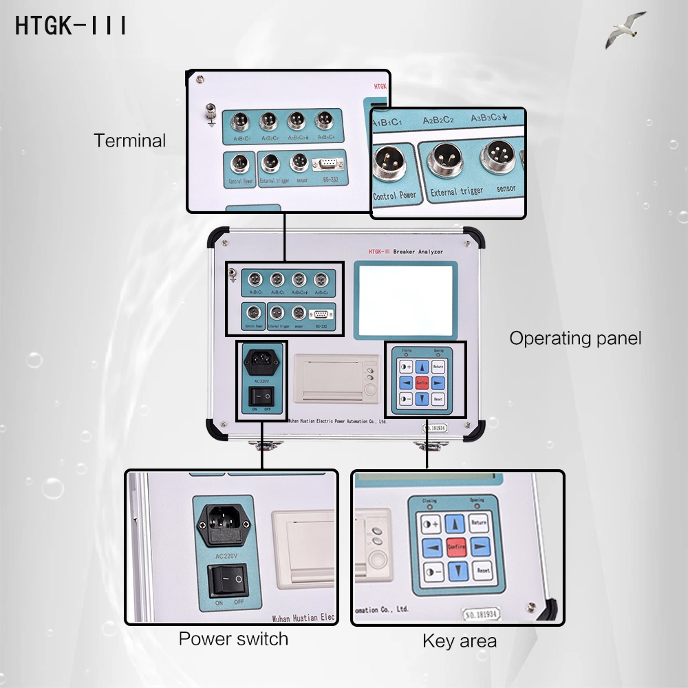 Htgk-III Open Time and Close Time Testing Circuit Breaker Test Analyzer