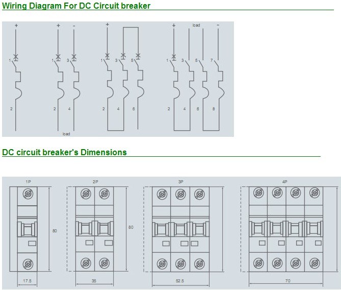 Suntree DC Circuit Breaker DC MCB 2pole 4pole 16A 32A