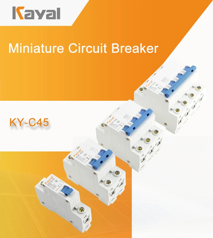 Free Sample 6A 16A 20A 40A 63A Miniature Circuit Breaker