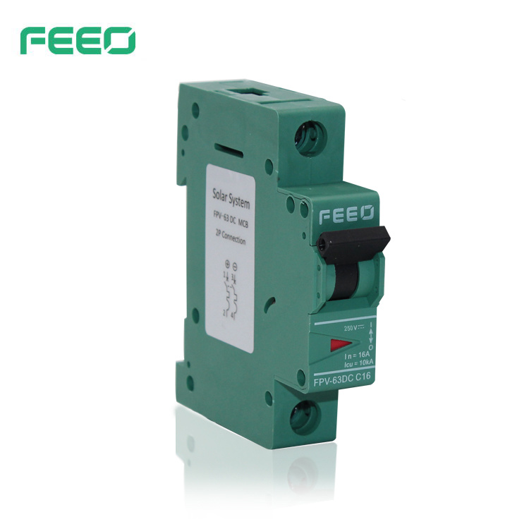 PV Application 250V Single Pole MCB DC Circuit Breaker (FPV-63)