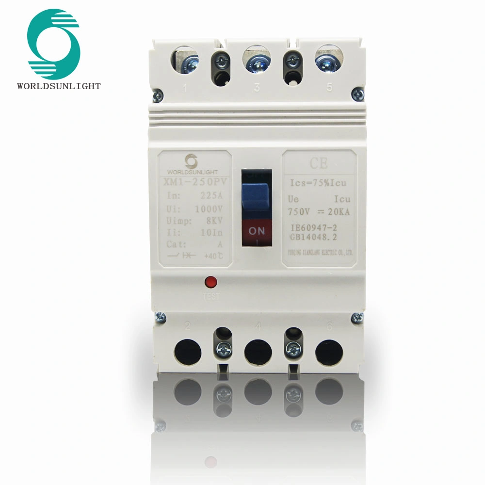 Xm1-250PV 3p 750VDC 225AMP DC Solar Moulded Case Circuit Breaker Switch