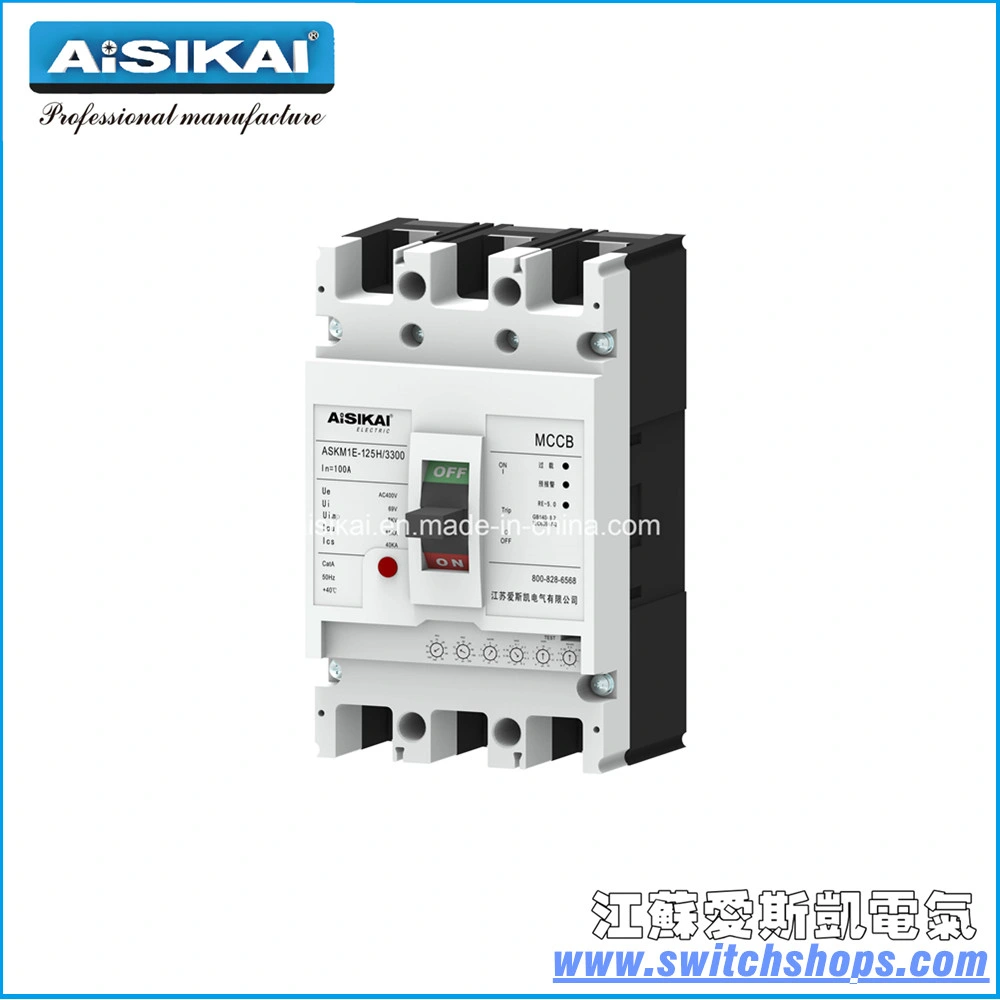 125A/100A/63A Molded Case Circuit Breaker Thermal Magnetic Adjustable