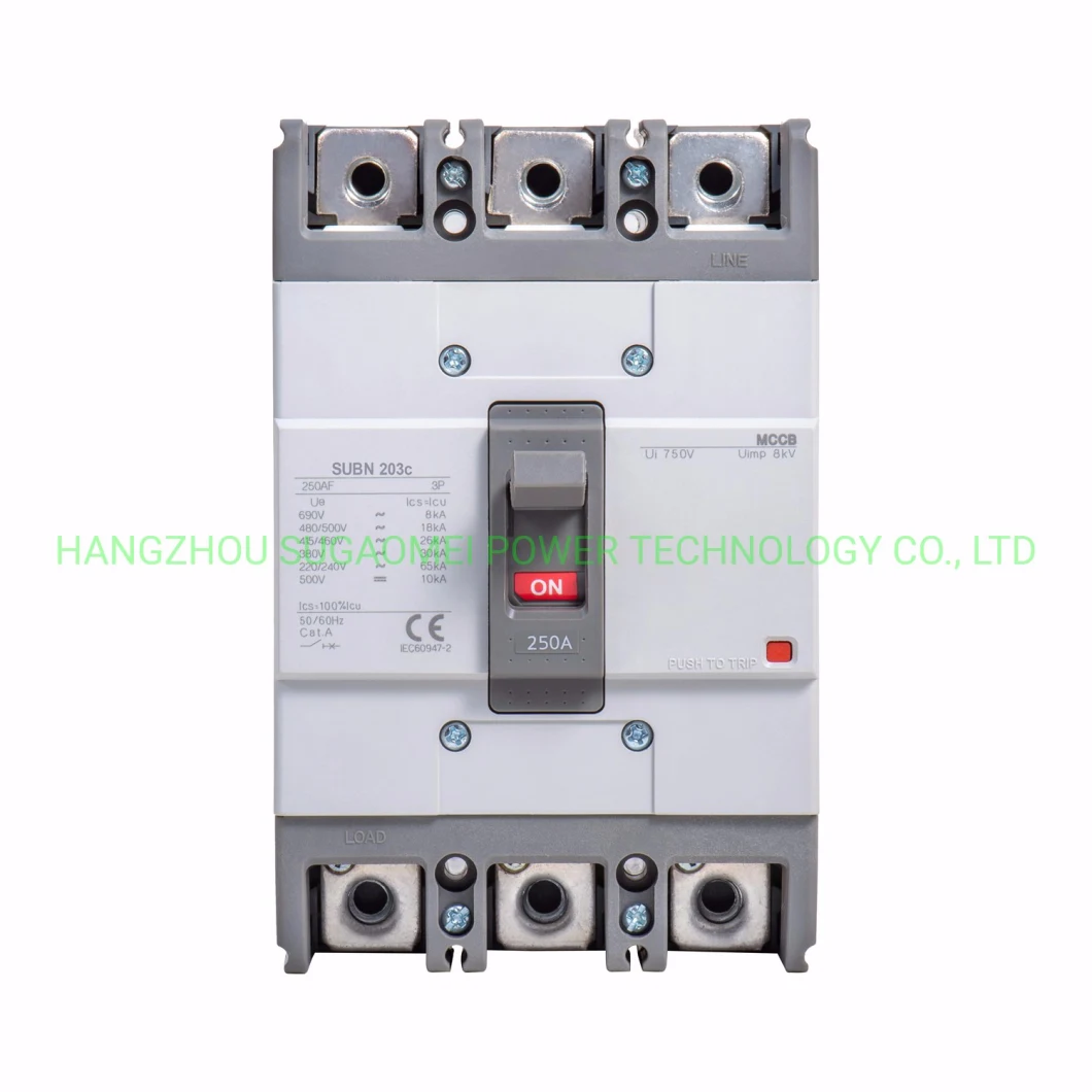 Subn203c 3p Magnetic MCCB Thermal Magnetic Moulded Case Circuit Breaker 100A