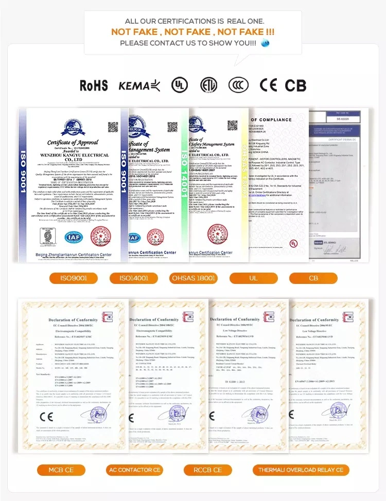 Lec Approval RCCB 30mA 100mA 300mA RCCB Circuit Breaker