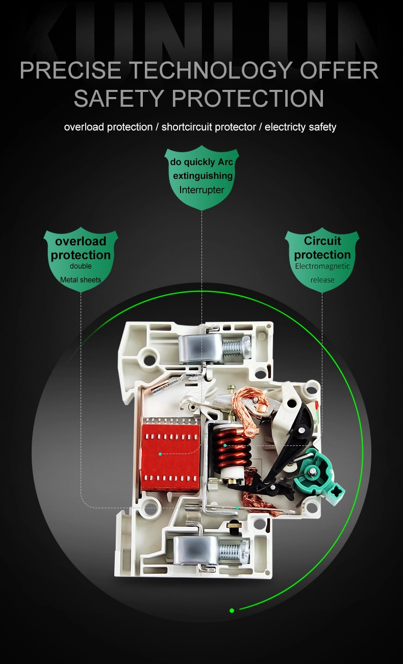 Suntree Scb8-63 3 Phase Circuit Breaker Types Home Use Safe AC Circuit Breaker 220V/400V