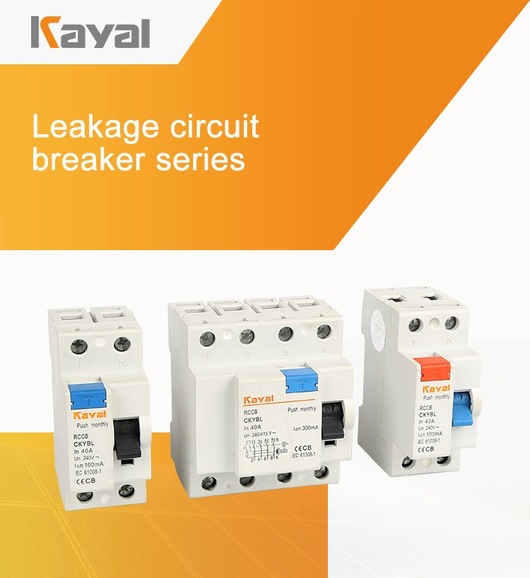 Lec Approval RCCB 30mA 100mA 300mA RCCB Circuit Breaker