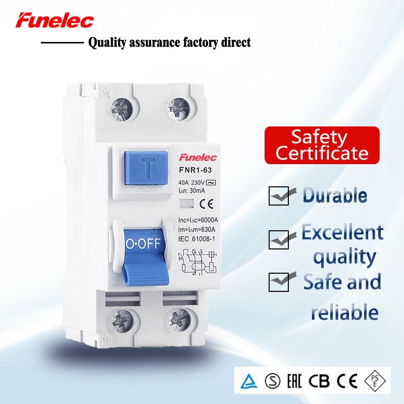 4p 25A 40A 50A 63A Residual Current Circuit Breaker RCCB