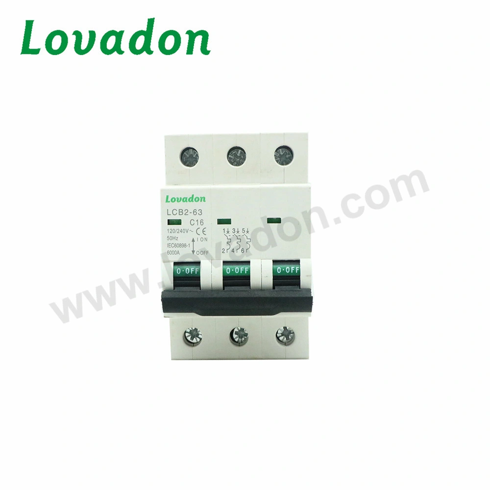 Free Samples! Best Quality 3p Electrical Type Lcb2-63 C16 MCB Micro Circuit Breaker