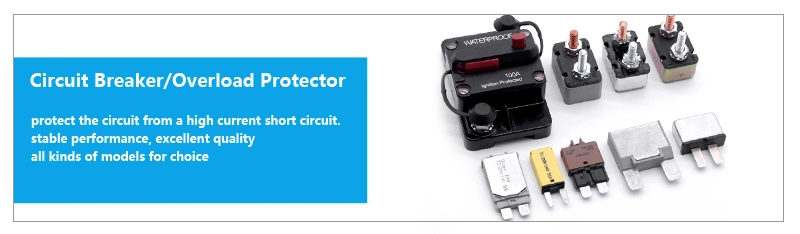 10A 20A 30A 40A 50A 12V 28V DC Circuit Breaker Overload Protector