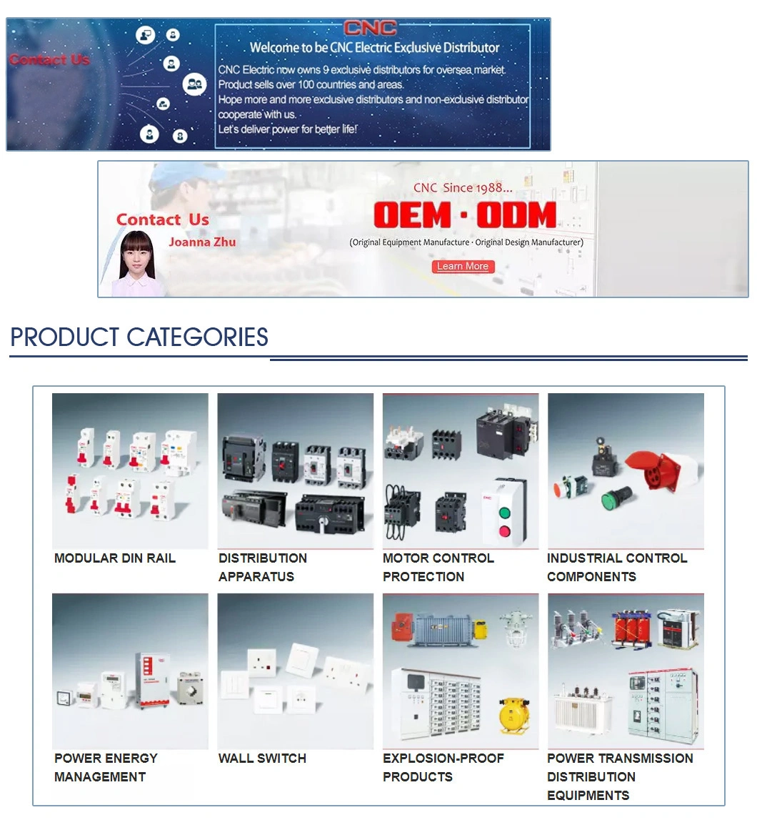 Ycm8 Current Adjustable Moulded Case 250A 160A 125A 100 AMP Smart Circuit Breakers Electronic Adjustable MCCB