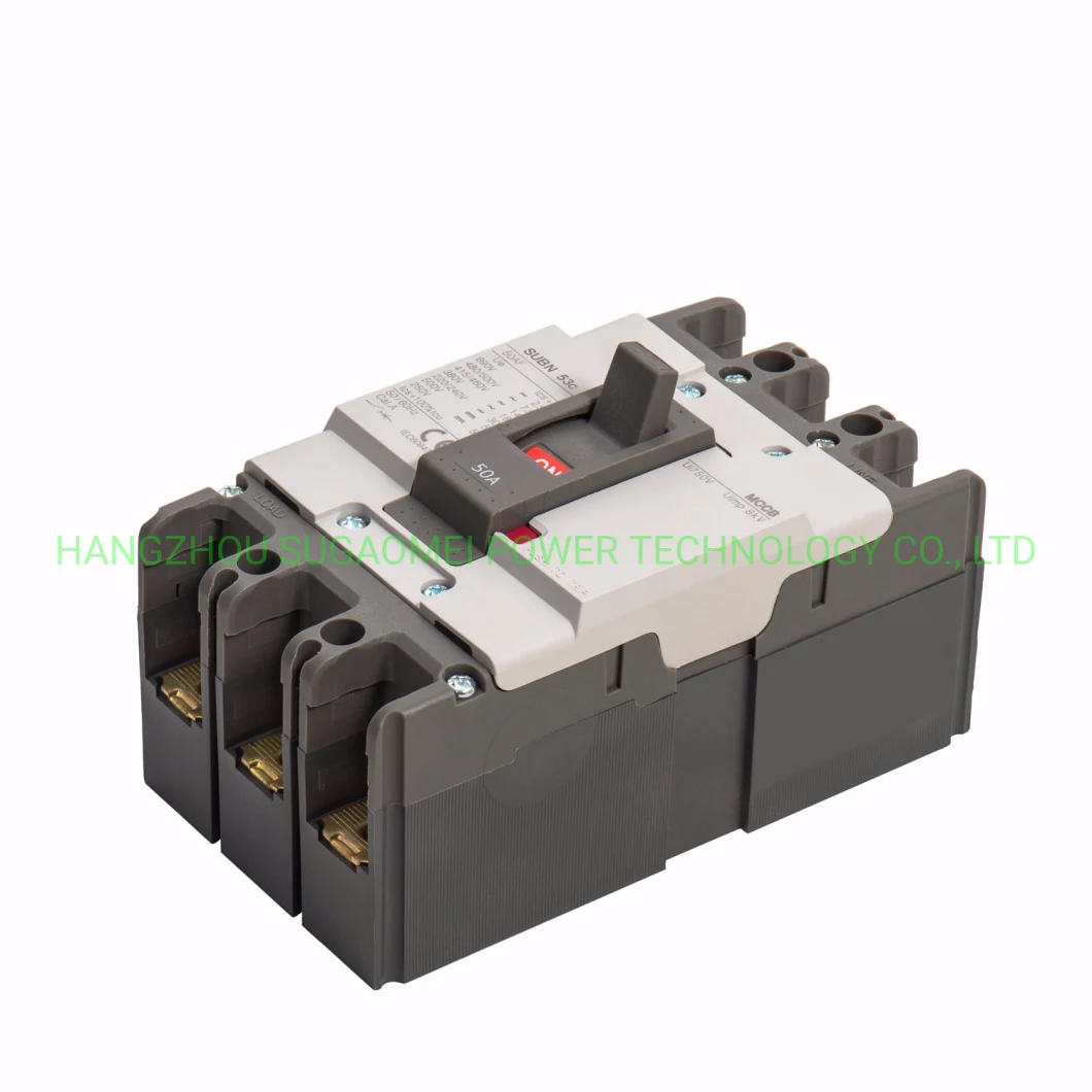 Subn-53c 3p Thermal Magnetic MCCB Moulded Case Circuit Breaker 50A with Shunt Trip Coil