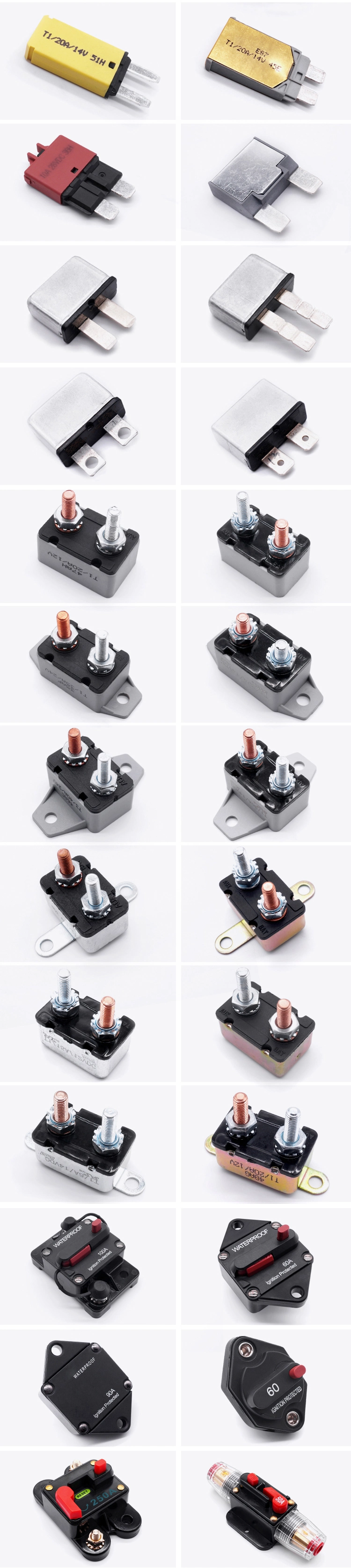 1p 2p 3p 4p Hydraulic Magnetic Circuit Breaker Switch