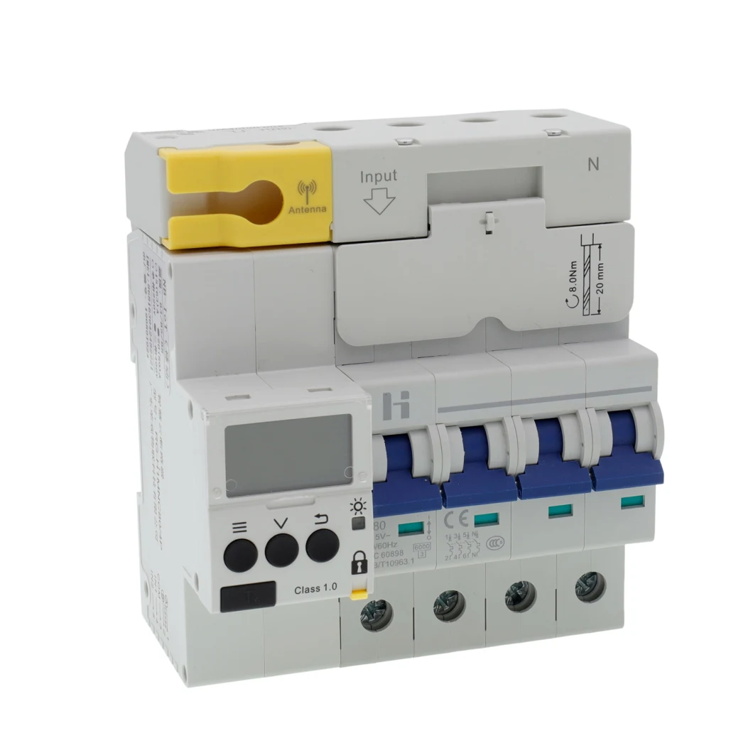Overload Short Circuit Over Voltage Real-Time Reporting and Warning Circuit Breaker