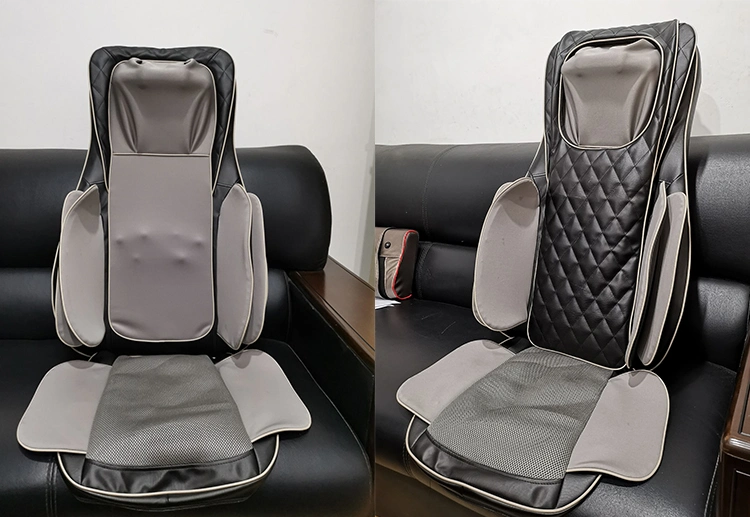 Electric Full Back Massage Seat 3D Airbag Heated Car Vibrating Shiatsu Infrared Massage Cushion