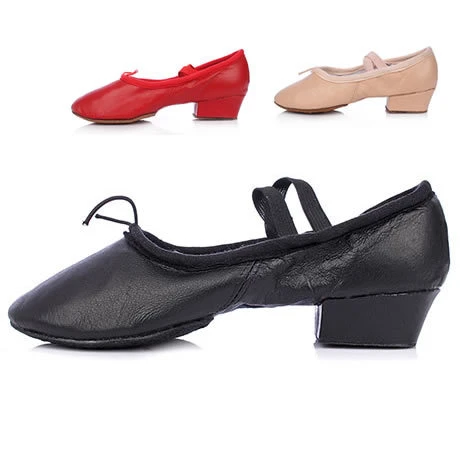 Girls Soft Flats Split Sole Ballet Shoes Comfortable Breathable Practice Shoes for Leatherteachers Shoes