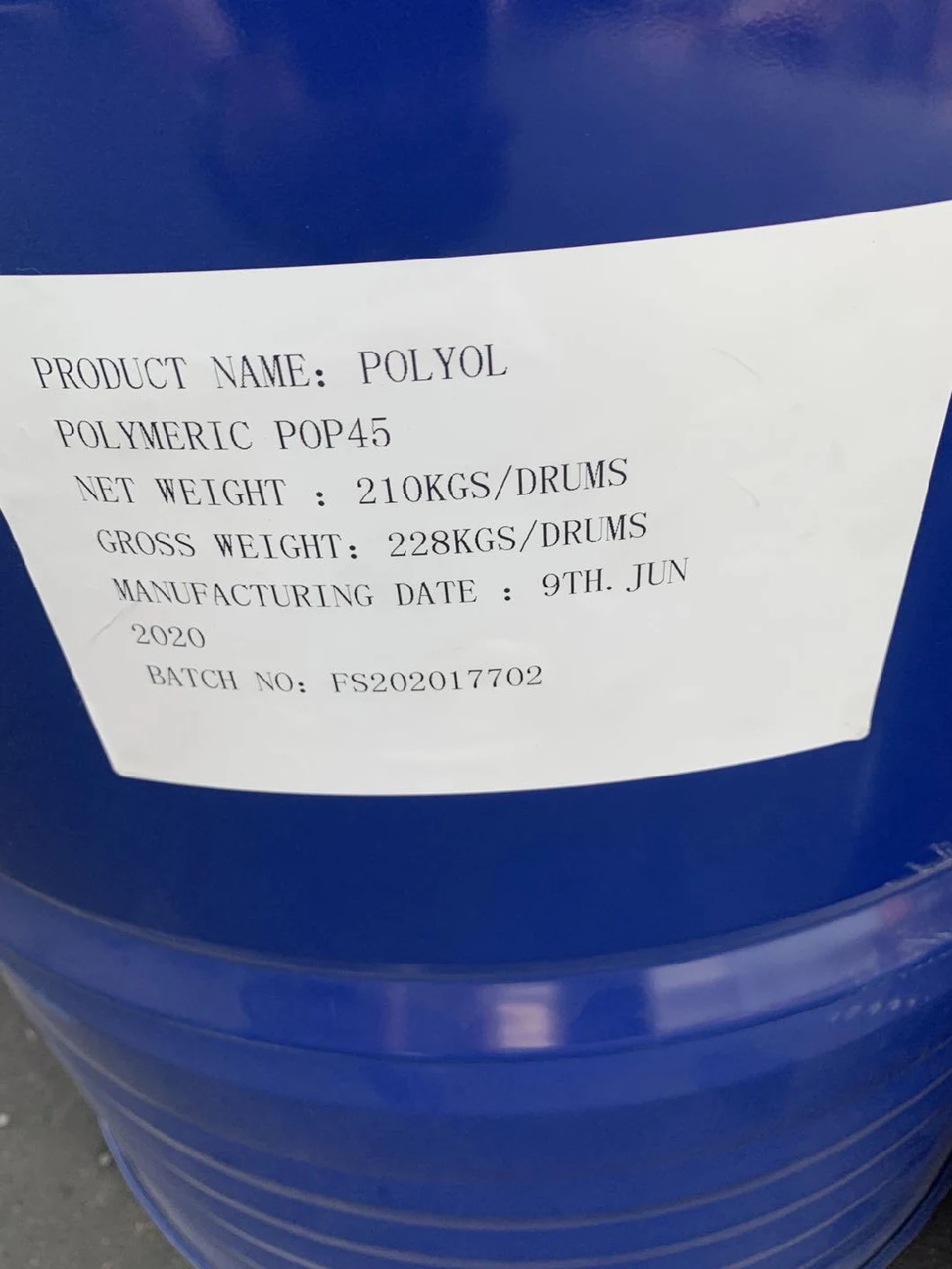 Polyether Polyol 5631 (POP) Ec-No 618-355-0 Tech Grade CAS No 9003-11-6