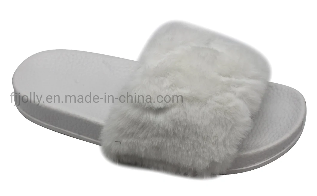 Soft Fur Insole Lady Slipper with Fur Warm Slipper Luxury Slipper for Women
