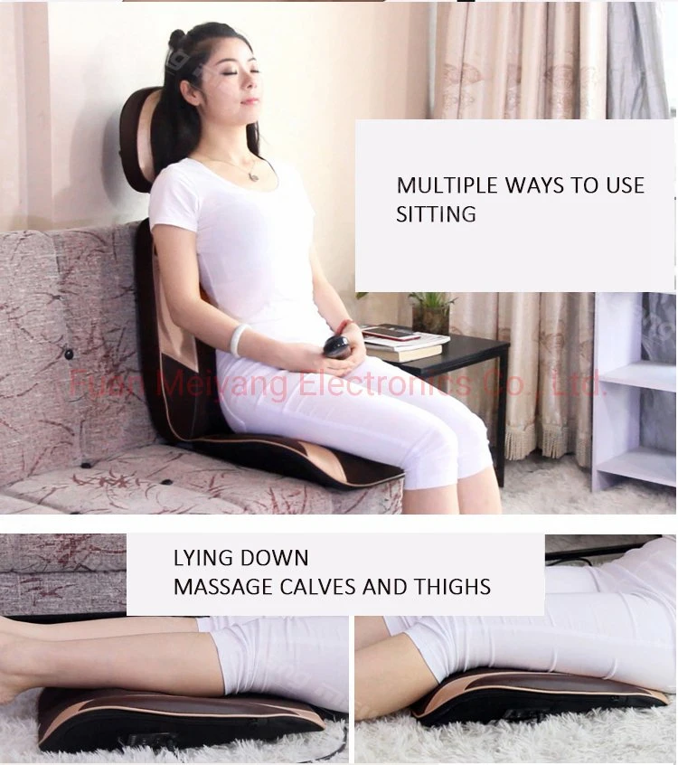 Meiyang OEM CE Certificate Cheap Portable Neck and Back Massager with Heat Massage Cushion