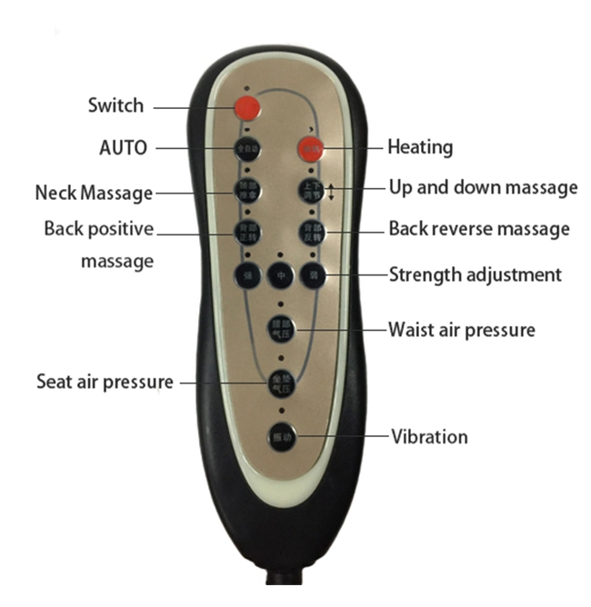Shiatsu Heating Back Air Pressure Massager Cushion