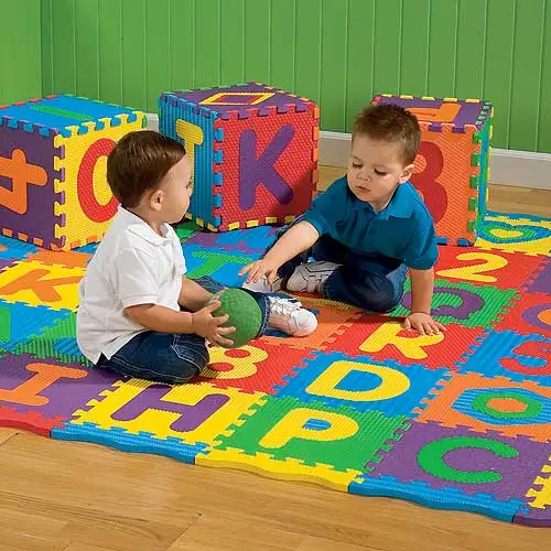 Rubber EVA Puzzle Sheet Floor Mat Carpet with ABC for Underlay