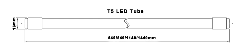 Strong Lumen 900mm 100-160lm/W Tube 12W T5 Tube for School