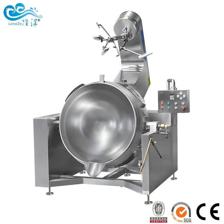 Gas Steam Electric Powered Automatic Food Cooker Mixer Machine for Jam Paste Sauce Filling