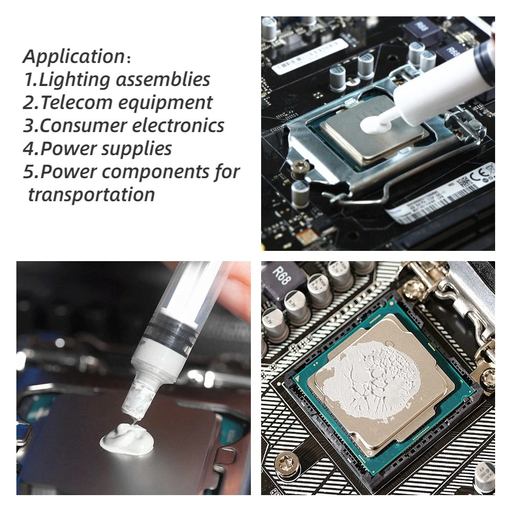 Good Bonding Strength Silicone Thermal Paste for Consumer Electronics, Power Supplies