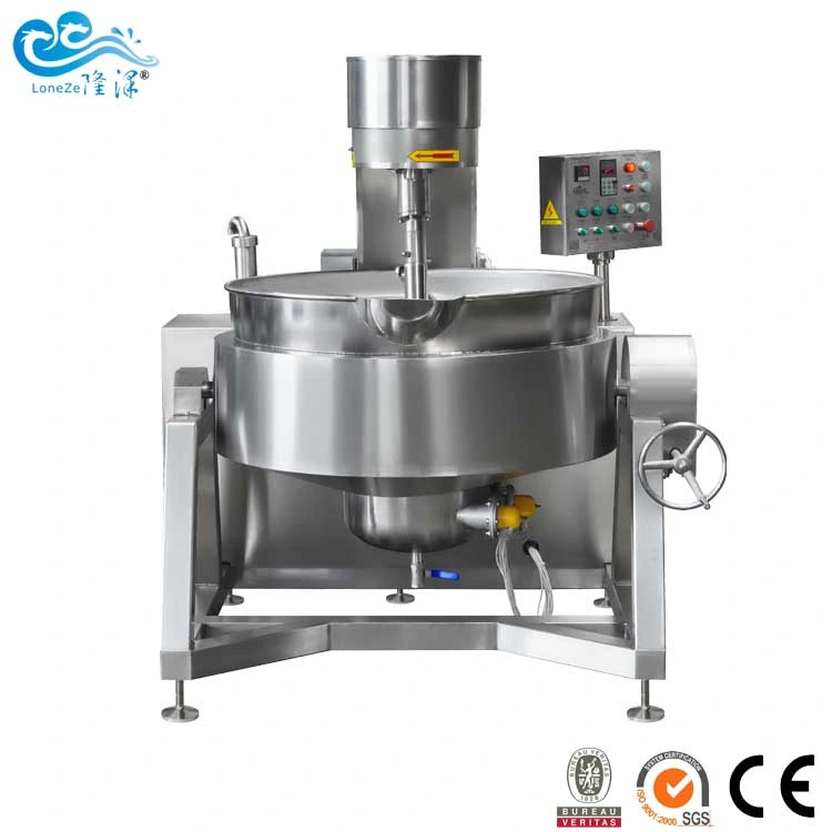 China Automatic Large Capacity Thermal Oil Bean Paste Jacketed Kettle with Bvsgs Approved