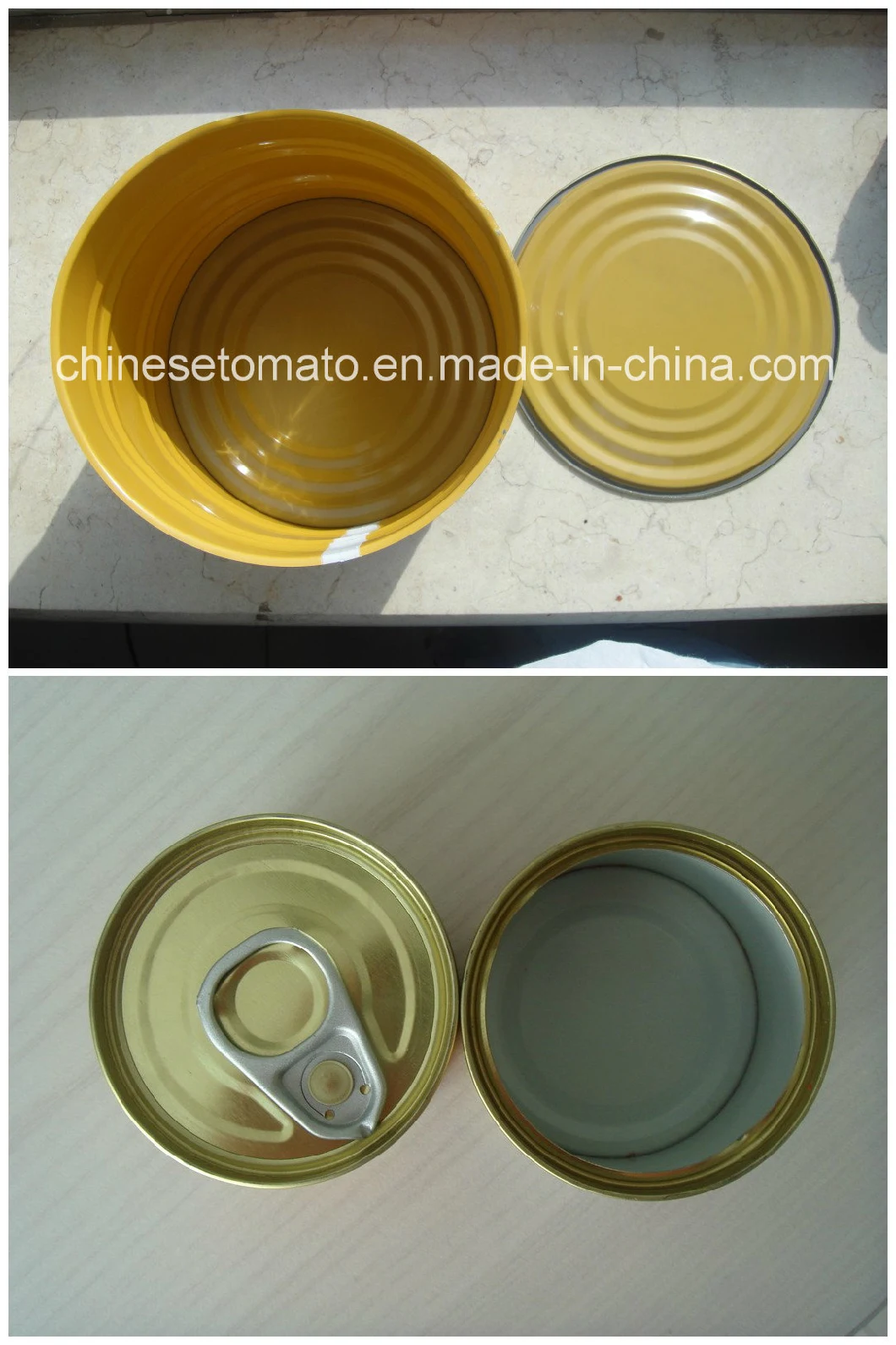 Tin Tomato Paste with Yellow Coating Inside