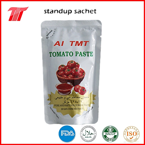Tomato Paste Sachet 70g*100 for Rwanda