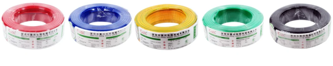 Red Blue Yellow Green Black Orange Grey PVC Insulated Single Copper Core Connection House Building Wire