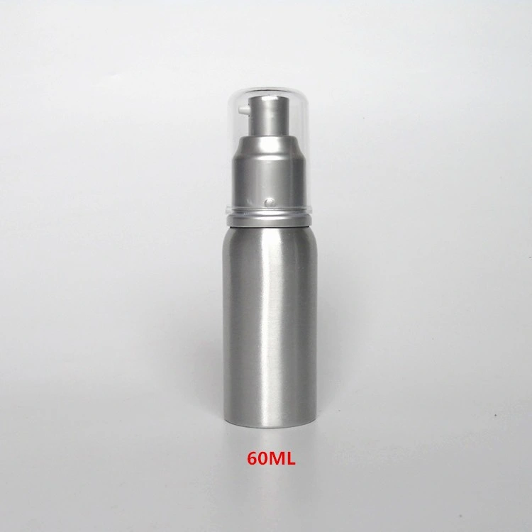 High Quality 250ml Silver Aluminum Shampoo Bottle, Aluminum Pump Bottle for Cosmetic Packaging