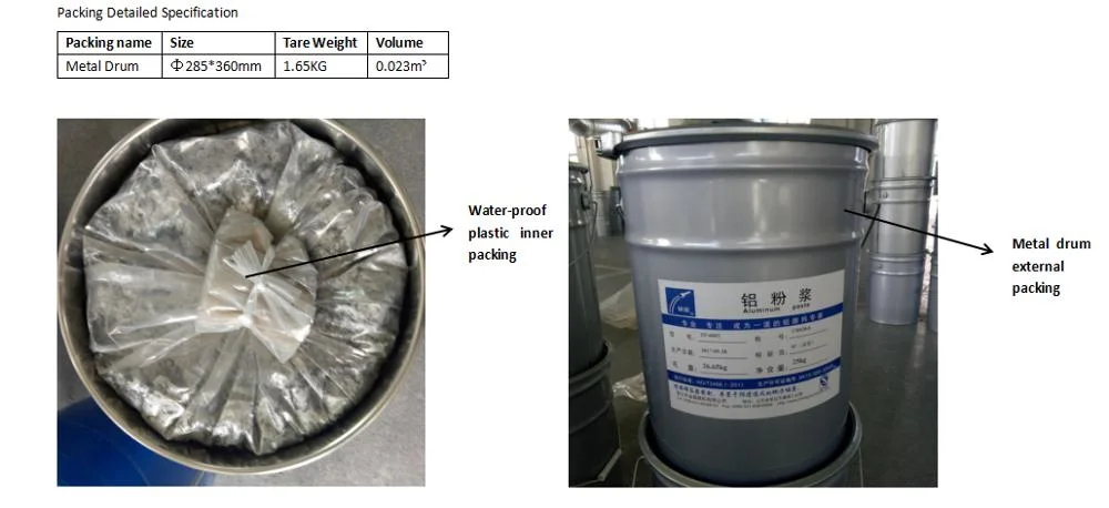 Non Leafing Flake Metallic Anti Corrosion Coating Aluminium Paste Pigment