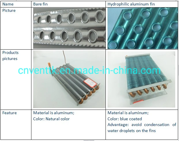 Aluminium Fin Type Aluminium Tube Evaporator  for Bottle Cooler Application