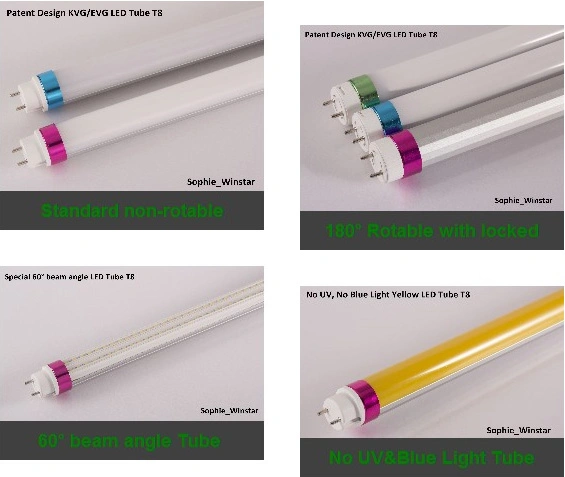 LED Circular Tube Factory Direct Sales LED T8 Tube Lamp 100-180LMW for Option