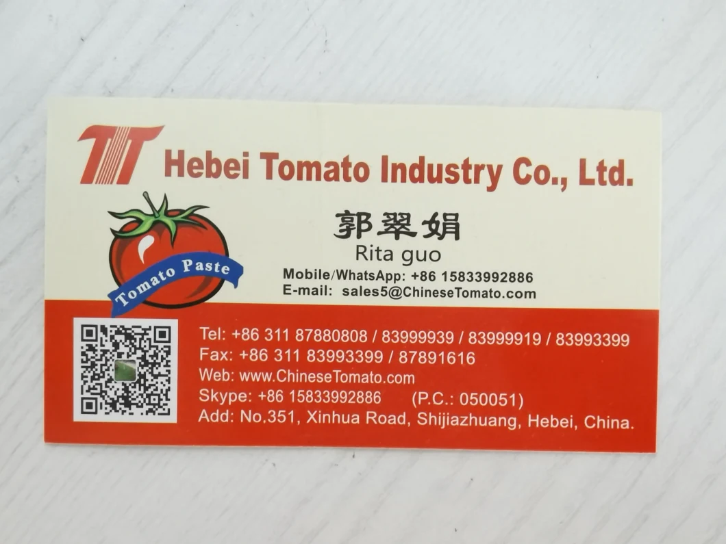 Premium Tomato Paste Factory From China Supplier