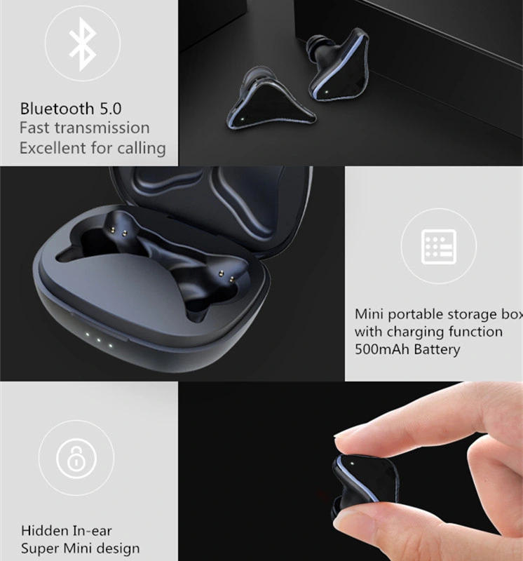 2020 New Arrivals Electronic Waterproof Noise Canceling Mini in-Ear Headphone Wireless Bluetooth Tws Earphone