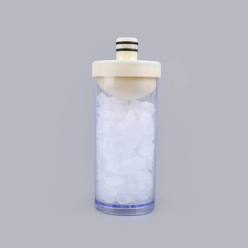 Small 5 Inch Transparent Water Filter Bottle with Siliphos Filter Cartridge