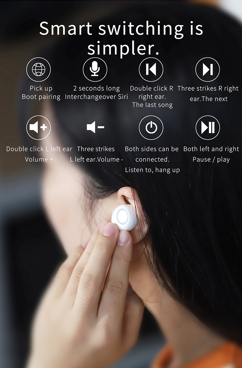 Hot Selling Macaron Mini Tws Earphone Noise Cancelling Bluetooth Headphones Wireless Earbuds