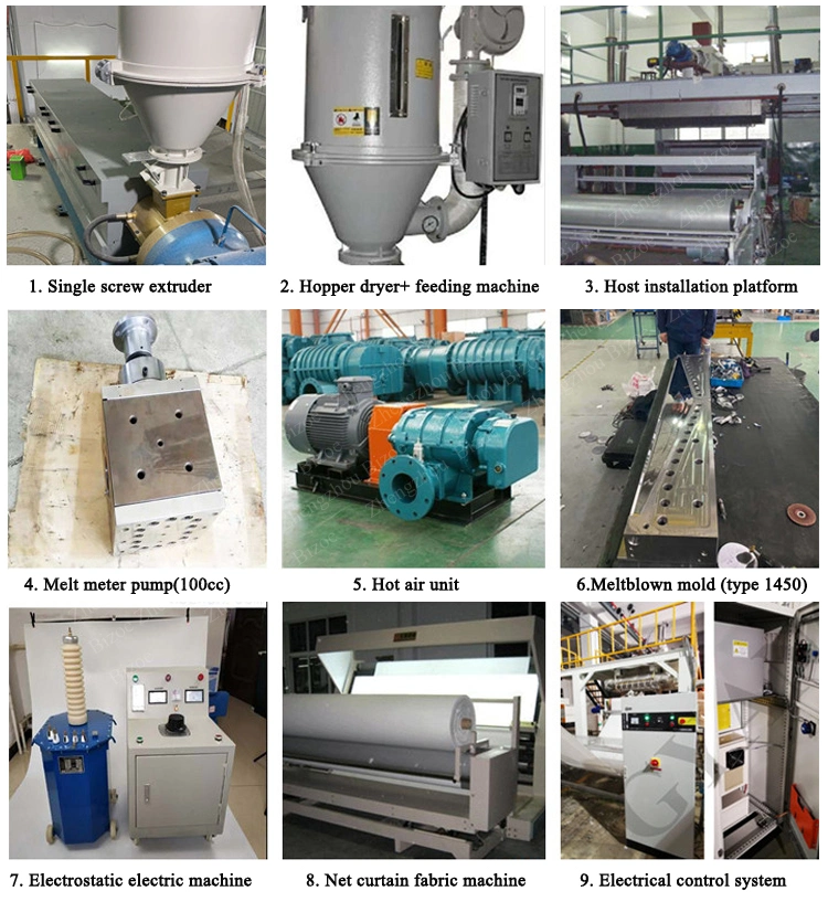 PP Filter Meltblown Nonwoven Fabric Production Line Making Machine Melt Blown PP Filter Fabric Machine