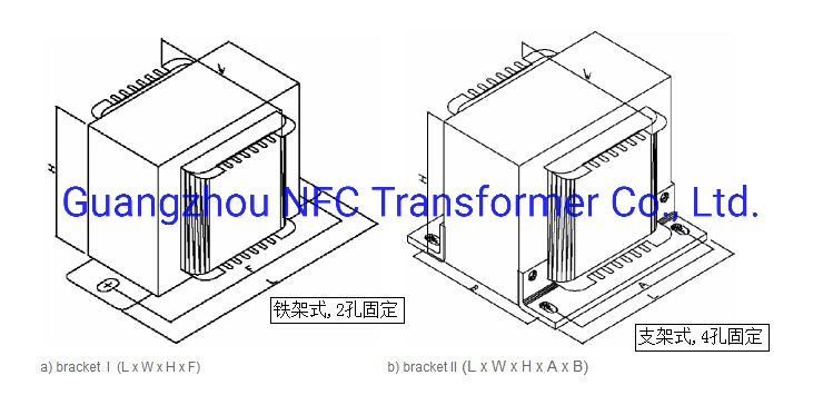 UL Approved Ei Type Low Frequency/Voltage/Volt Transformer Welded Lamination Core No Hum Noise