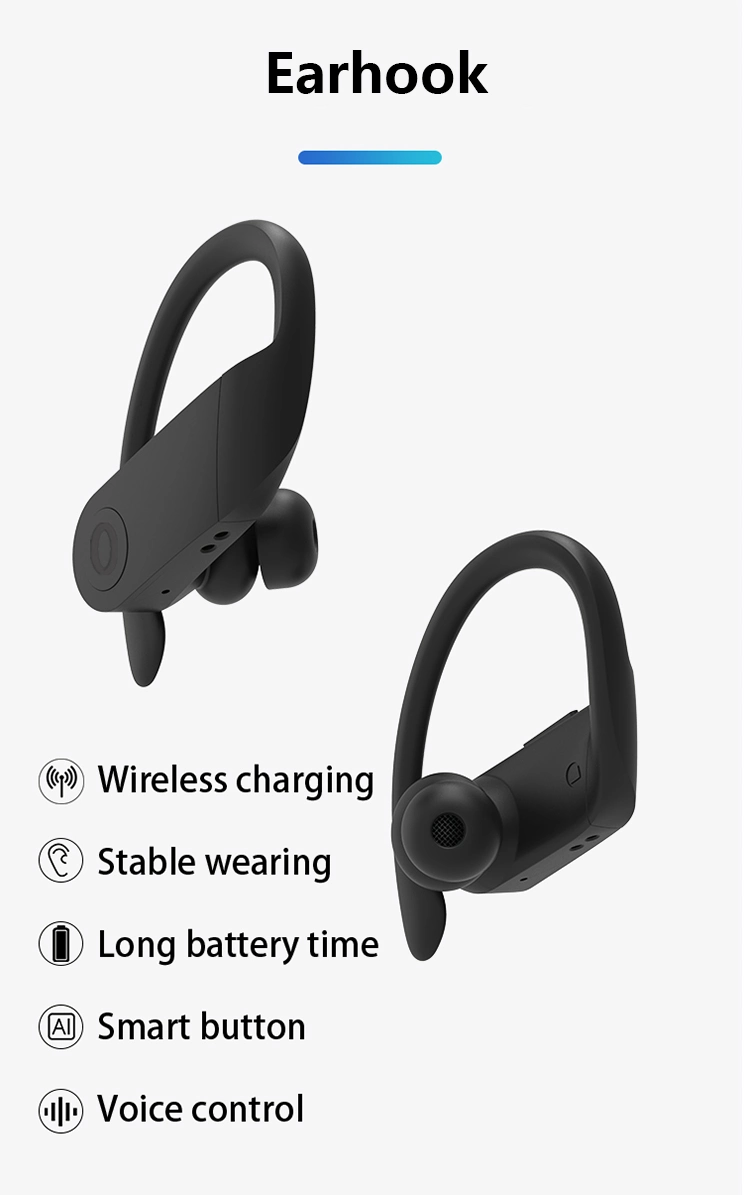 Original B10 Noise Canceling Sport Touch Sensor Control Audifonos Tws Wireless Charging Earhook Bluetooth Earphone