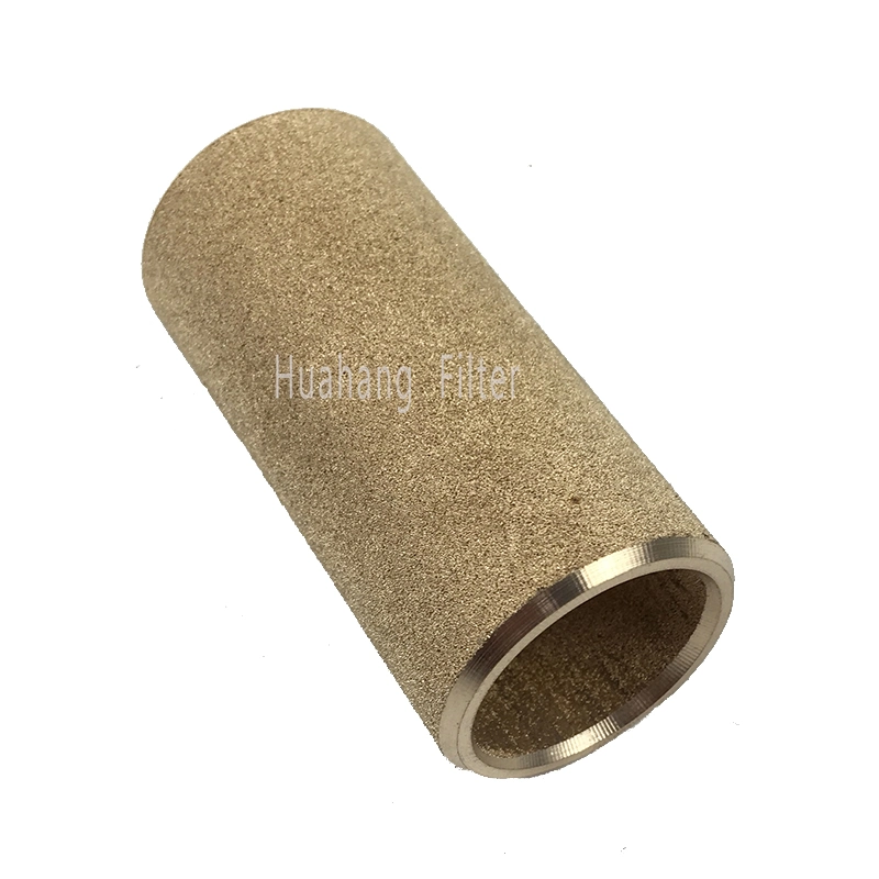 Custom made Noise Reducer Sintered Porous Metal Bronze Powder Aviation filter