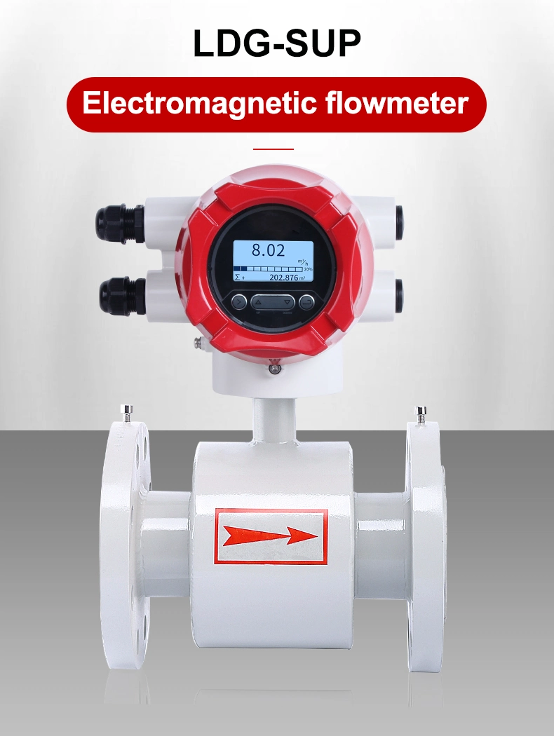 Salt Water Flowmeter Farm Irrigation Electromagnetic Flowmeter DN100 Electromagnetic Flow Meter Transmisor De Flujo