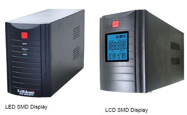 SMD1200va Single Phase LCD Line Interactive Offline UPS with Battery