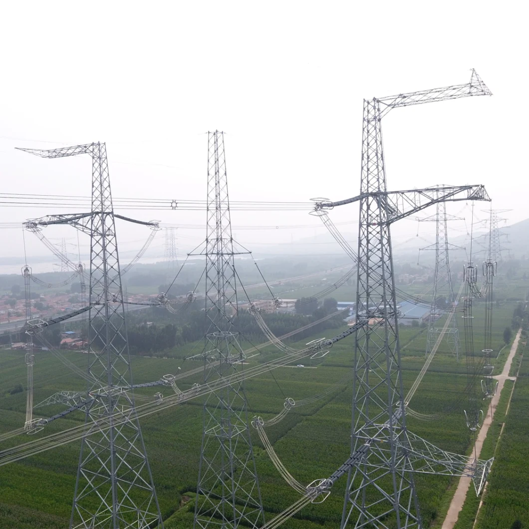 1000kv Uhv AC Line Electric Power Transmission Galvanized Iron Tubular Mono Pole Tower