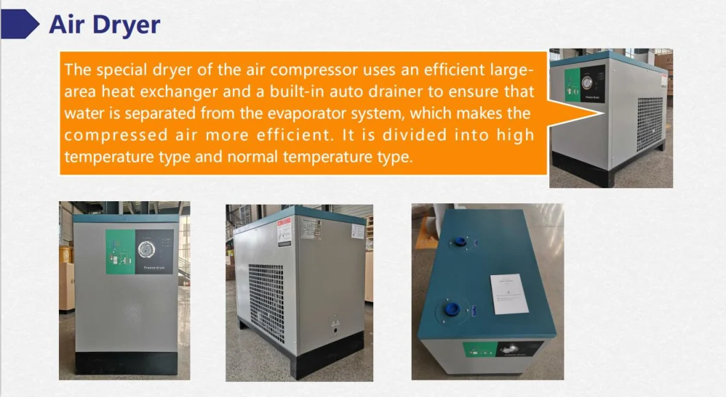 Fixed Speed Low Noise Hermetic Compressor AC Power High Pressure Rotary Screw Air Compressor