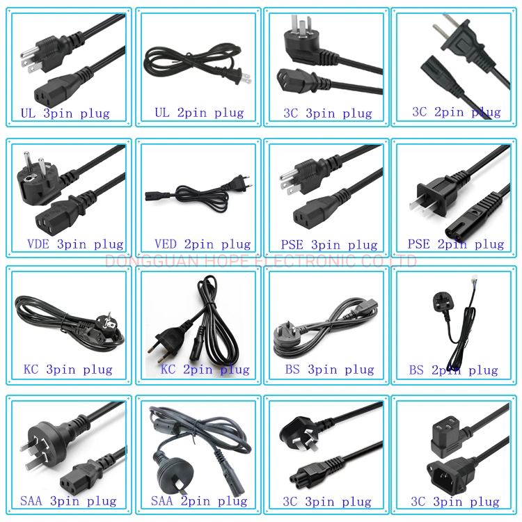 Wholesale Power Cord/ Power Plug/ Power Cable/ Power Cord Cable AC/ Electrical Power Cable