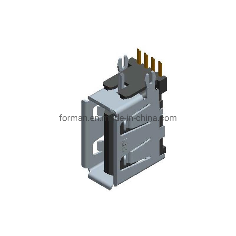 Type a Power Supply Socket Electronic Component Upright Side Entry Connector